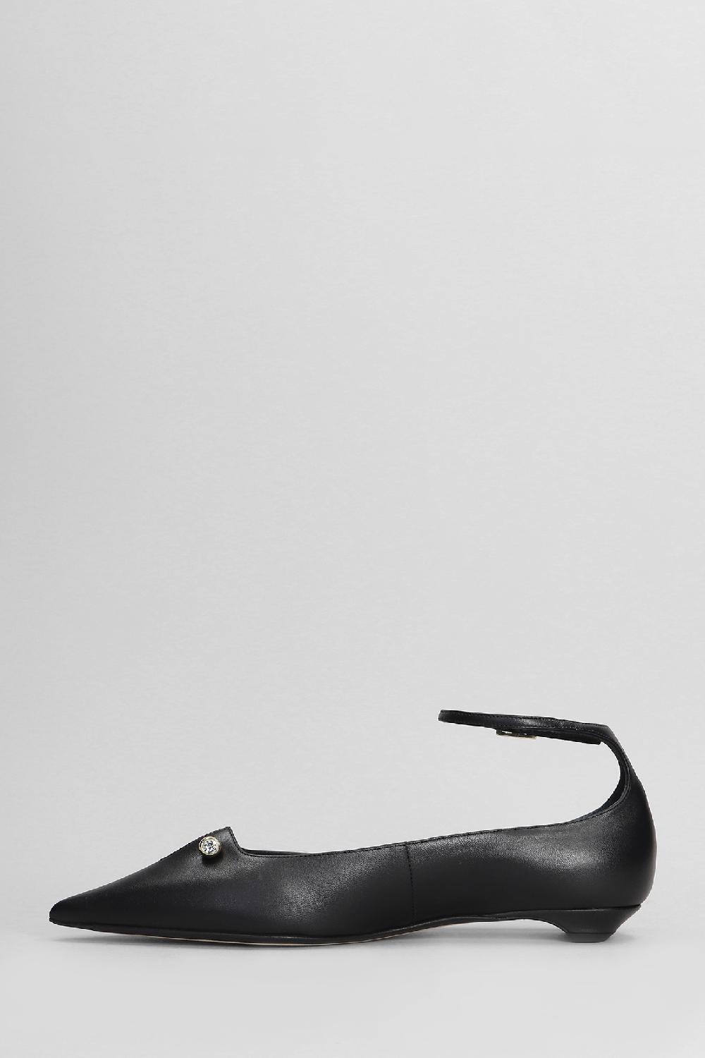 Deliberti Alevi Milano Ballerine Chiara 015 In Pelle Nera Cod. 404718 - Deliberti The Luxury Shopping