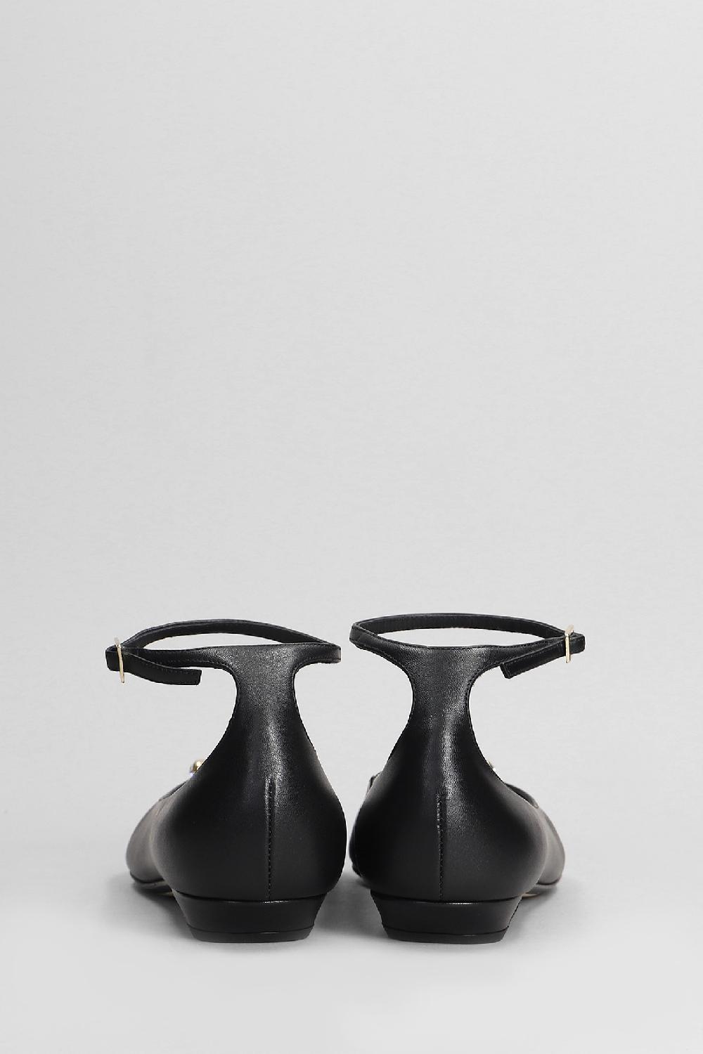 Deliberti Alevi Milano Ballerine Chiara 015 In Pelle Nera Cod. 404718 - Deliberti The Luxury Shopping