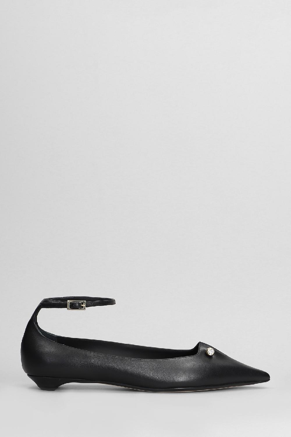 Deliberti Alevi Milano Ballerine chiara 015 in pelle nera cod. 404718 - Deliberti The Luxury Shopping