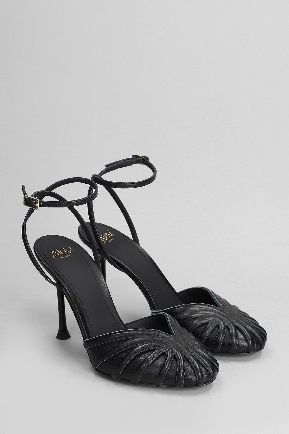 Deliberti Alevi Milano Decollete Thalia 095 In Pelle Nera Cod. 404717 - Deliberti The Luxury Shopping