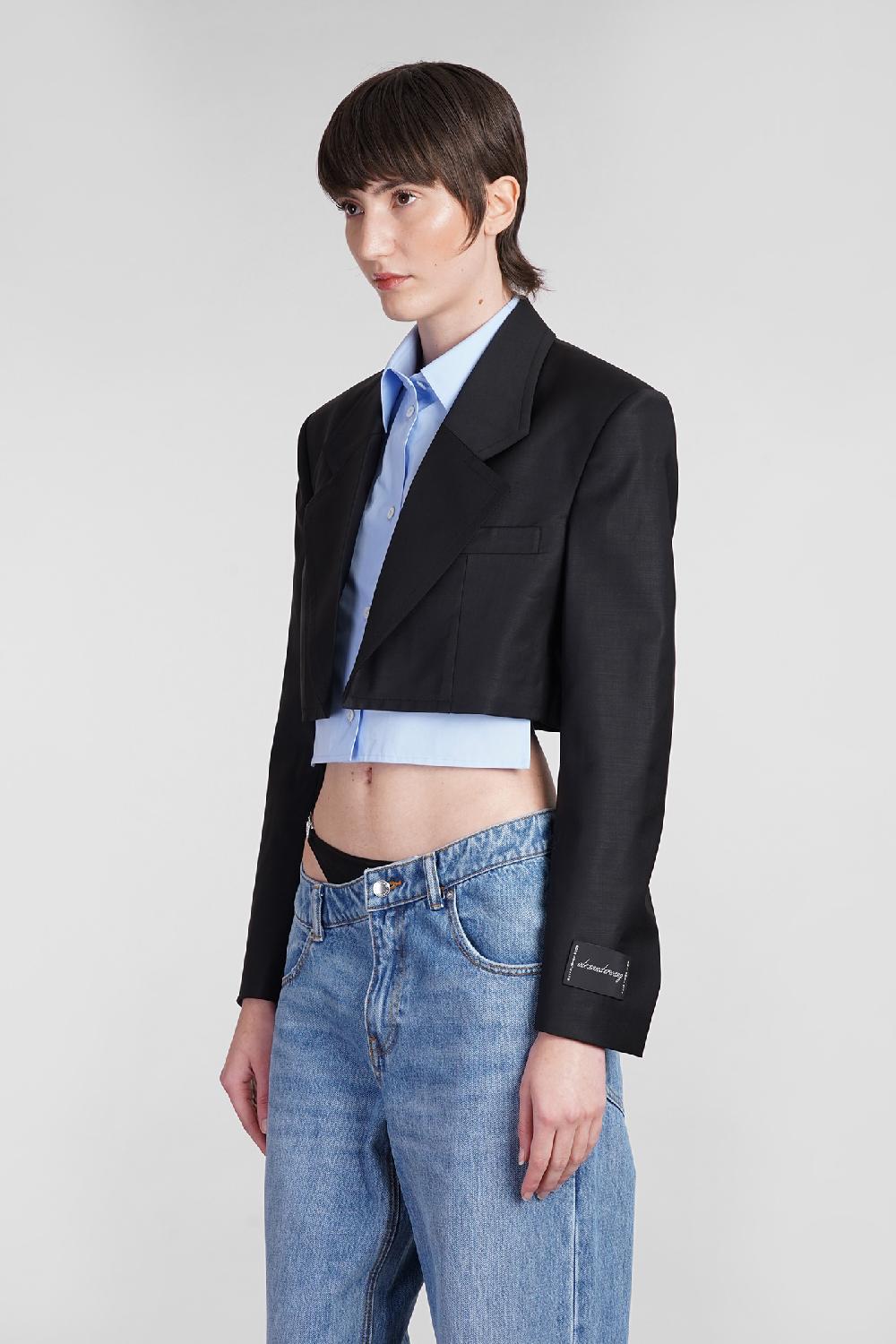 Deliberti Alexander Wang Blazer In Lana Nera Cod. 401583 - Deliberti The Luxury Shopping