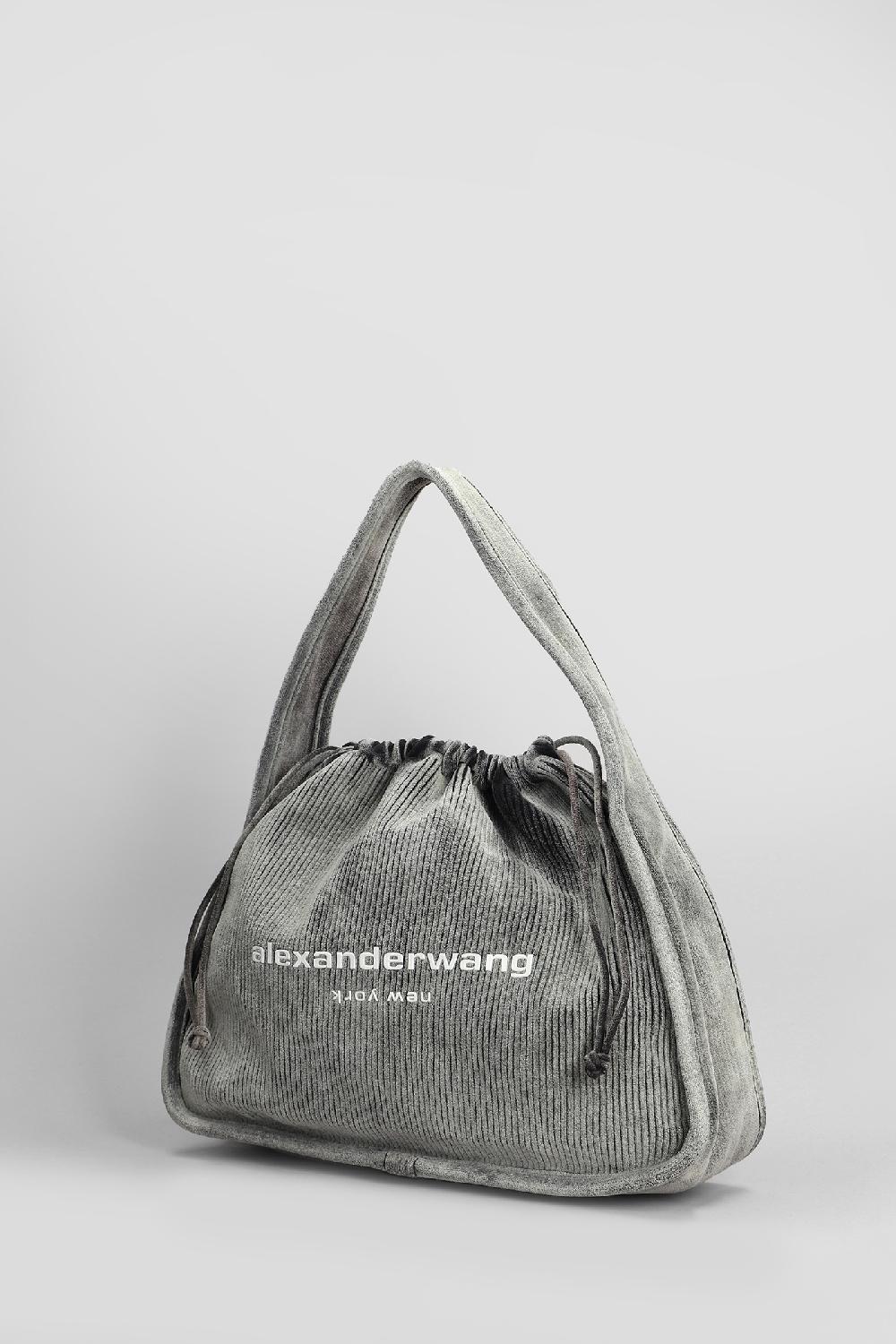 Deliberti Alexander Wang Borsa A Mano Ryan Large In Cotone Grigio Cod. 408660 - Deliberti The Luxury Shopping