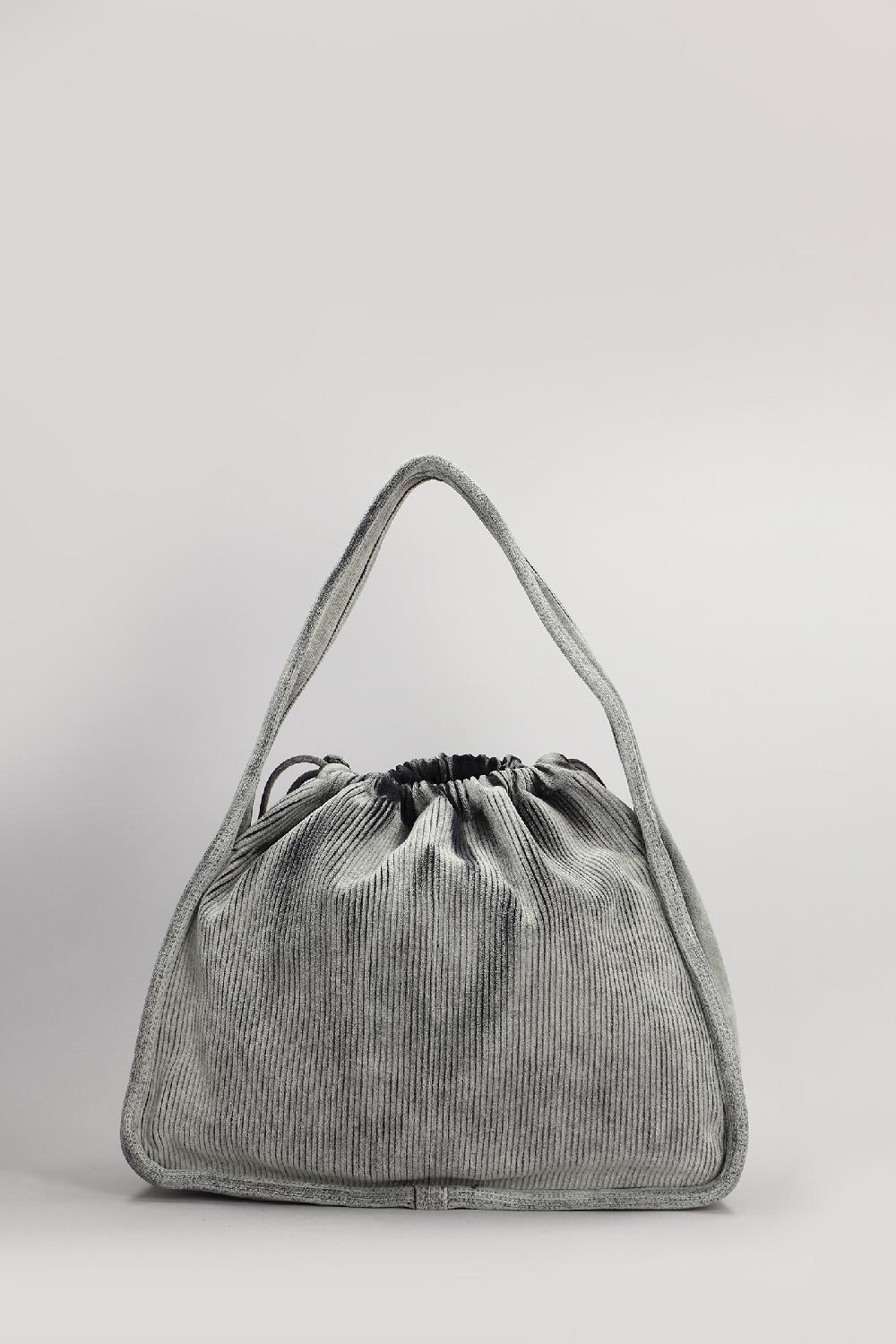 Deliberti Alexander Wang Borsa A Mano Ryan Large In Cotone Grigio Cod. 408660 - Deliberti The Luxury Shopping