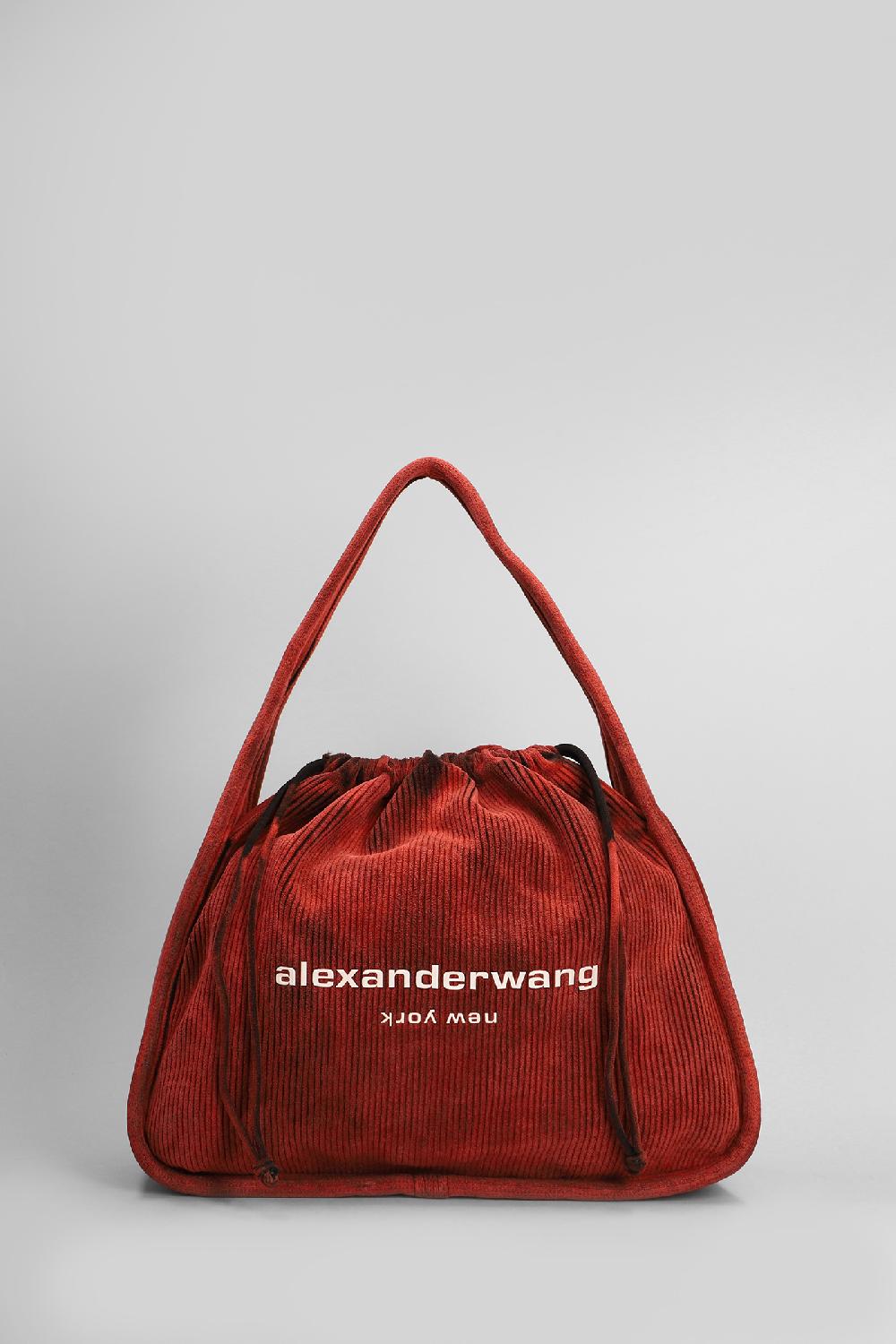 Deliberti Alexander Wang Borsa a mano ryan large in cotone rosso cod. 408661 - Deliberti The Luxury Shopping