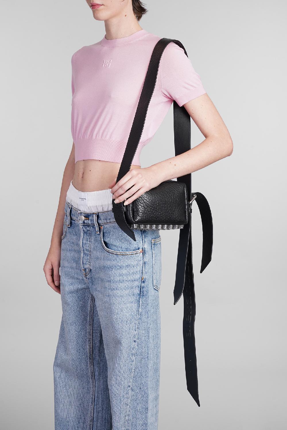 Deliberti Alexander Wang Borsa A Spalla Ricco In Pelle Nera Cod. 401577 - Deliberti The Luxury Shopping