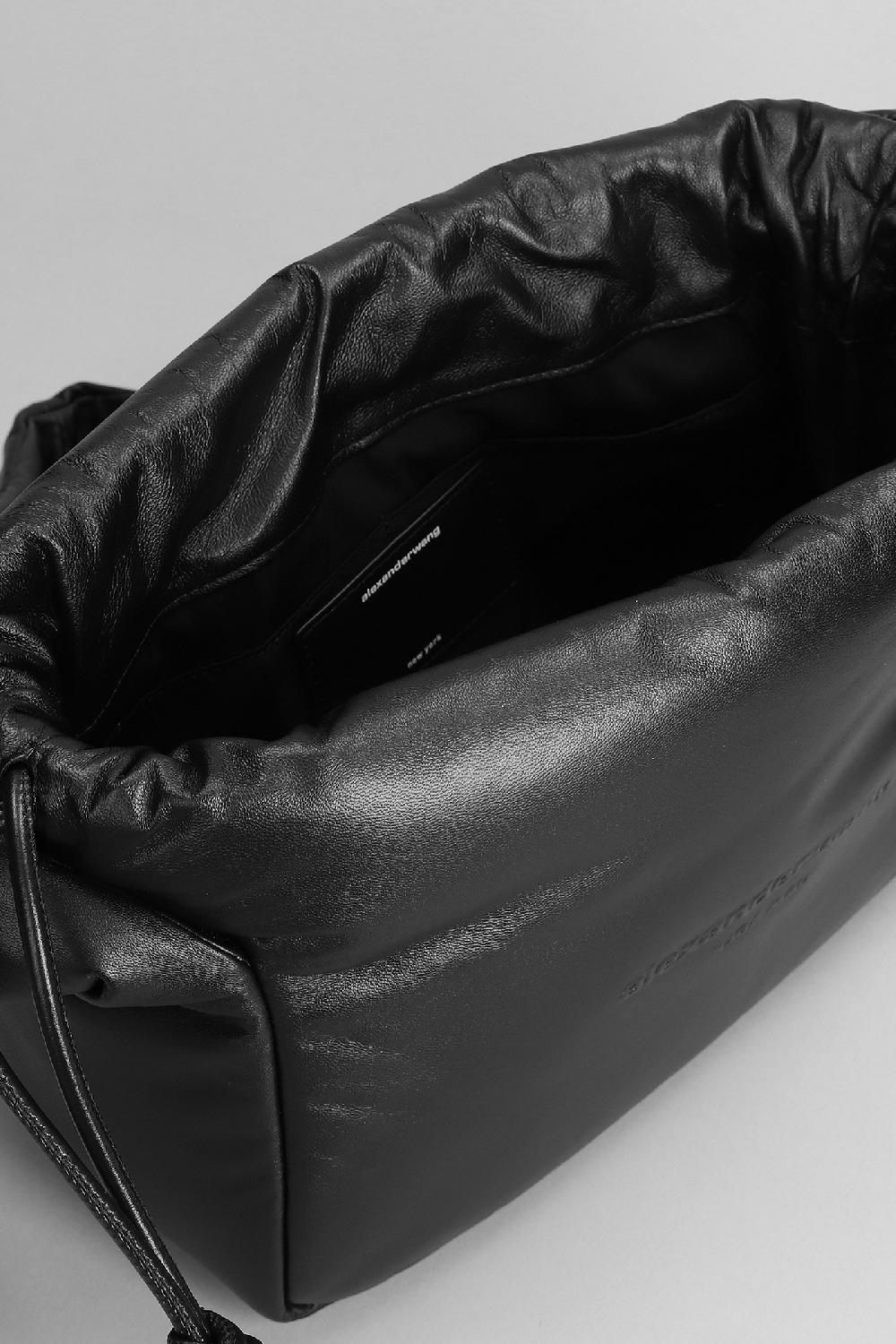 Deliberti Alexander Wang Borsa A Spalla Ryan Puff In Pelle Nera Cod. 384184 - Deliberti The Luxury Shopping