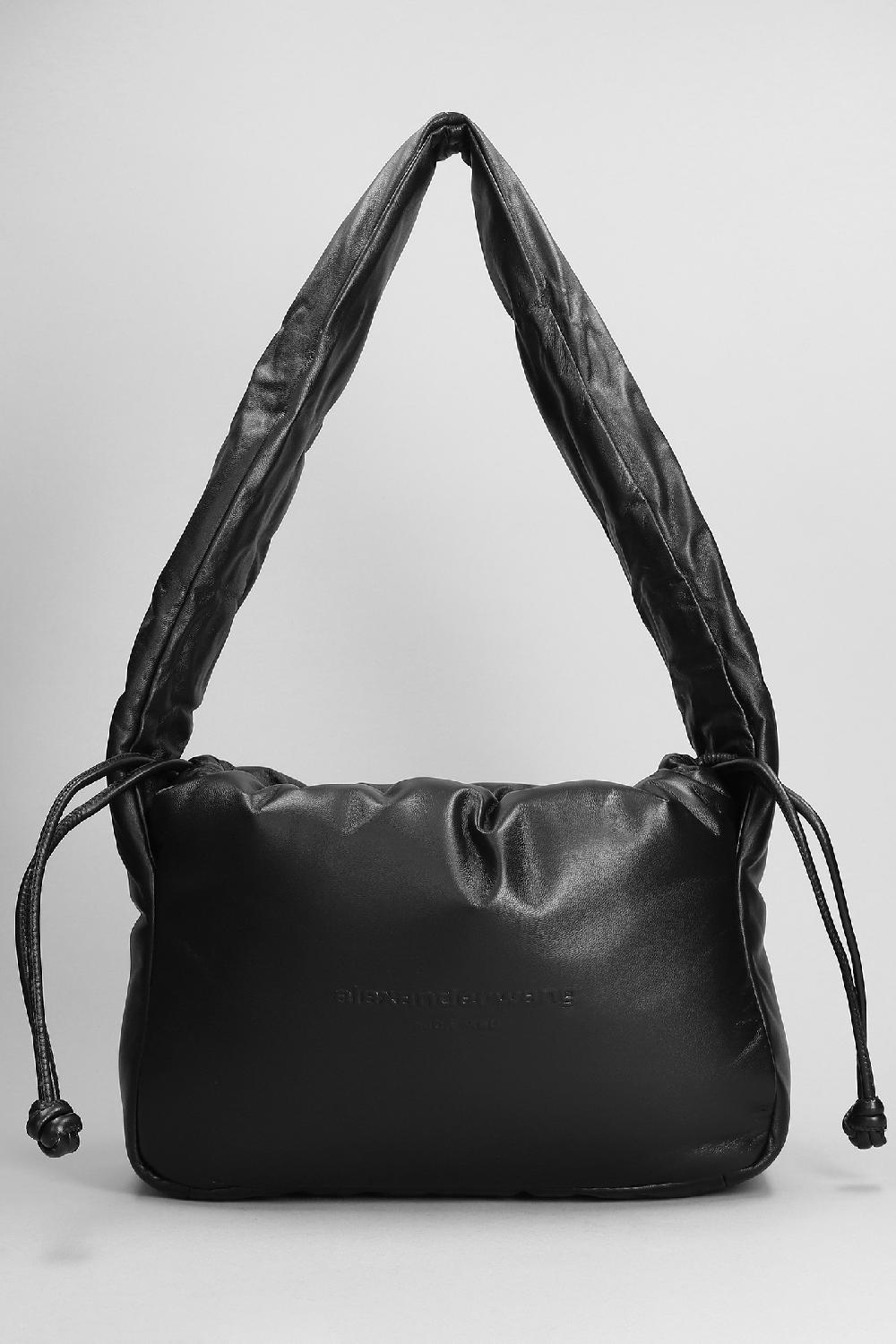 Deliberti Alexander Wang Borsa a spalla ryan puff in pelle nera cod. 384184 - Deliberti The Luxury Shopping