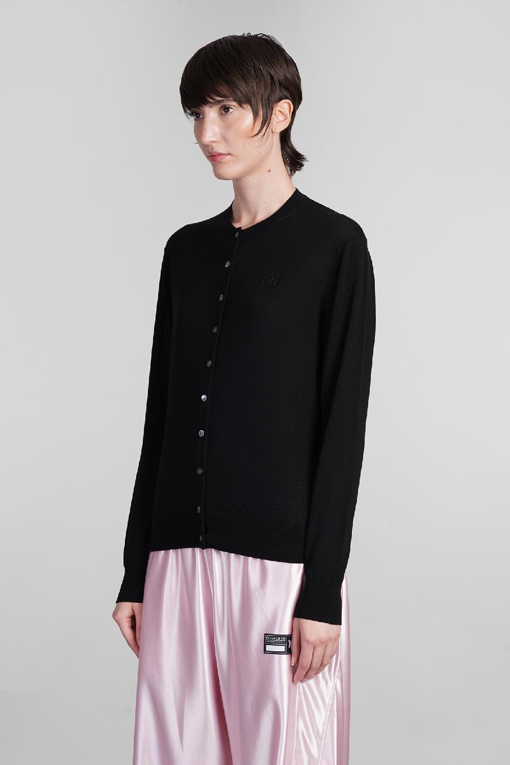 Deliberti Alexander Wang Cardigan In Lana Nera Cod. 401761 - Deliberti The Luxury Shopping