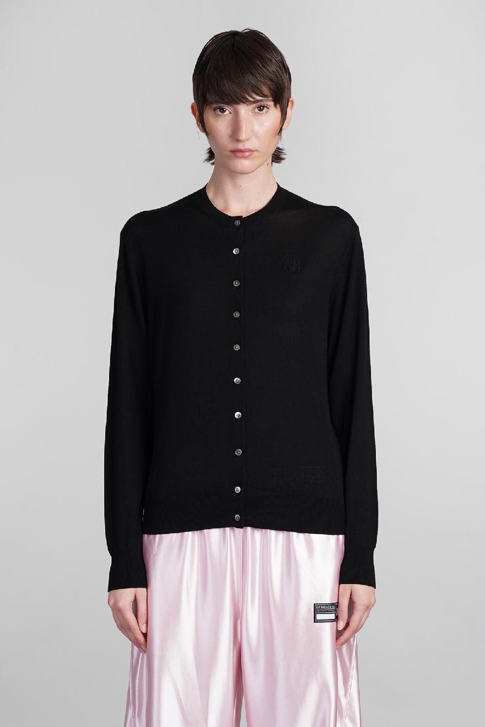 Deliberti Alexander Wang Cardigan in lana nera cod. 401761 - Deliberti The Luxury Shopping