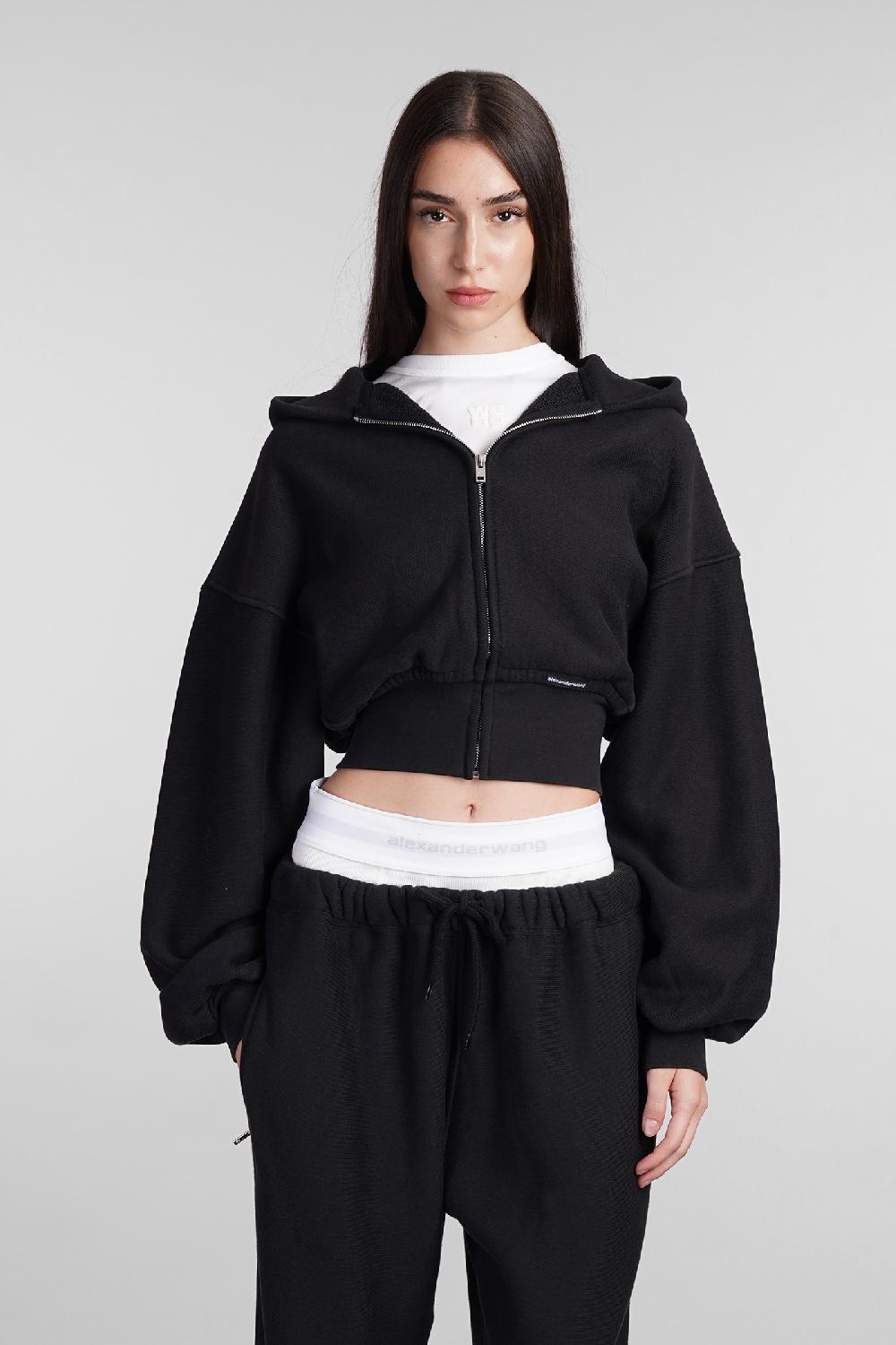 Deliberti Alexander Wang Felpa in cotone nero cod. 408602 - Deliberti The Luxury Shopping