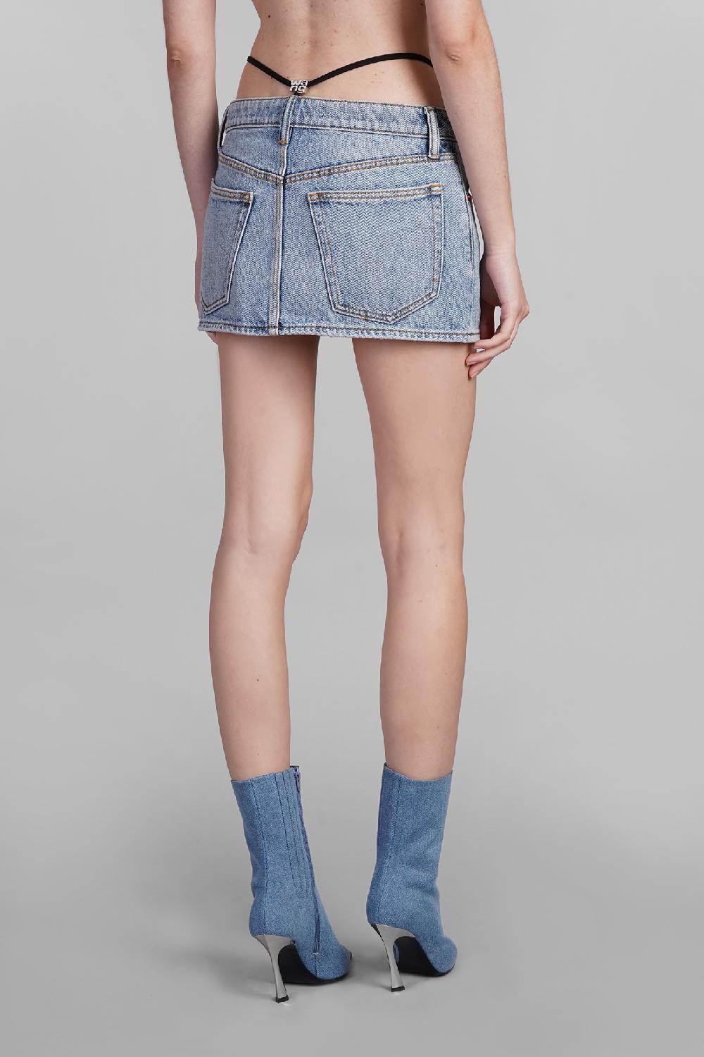 Deliberti Alexander Wang Gonna In Cotone Blu Cod. 401874 - Deliberti The Luxury Shopping