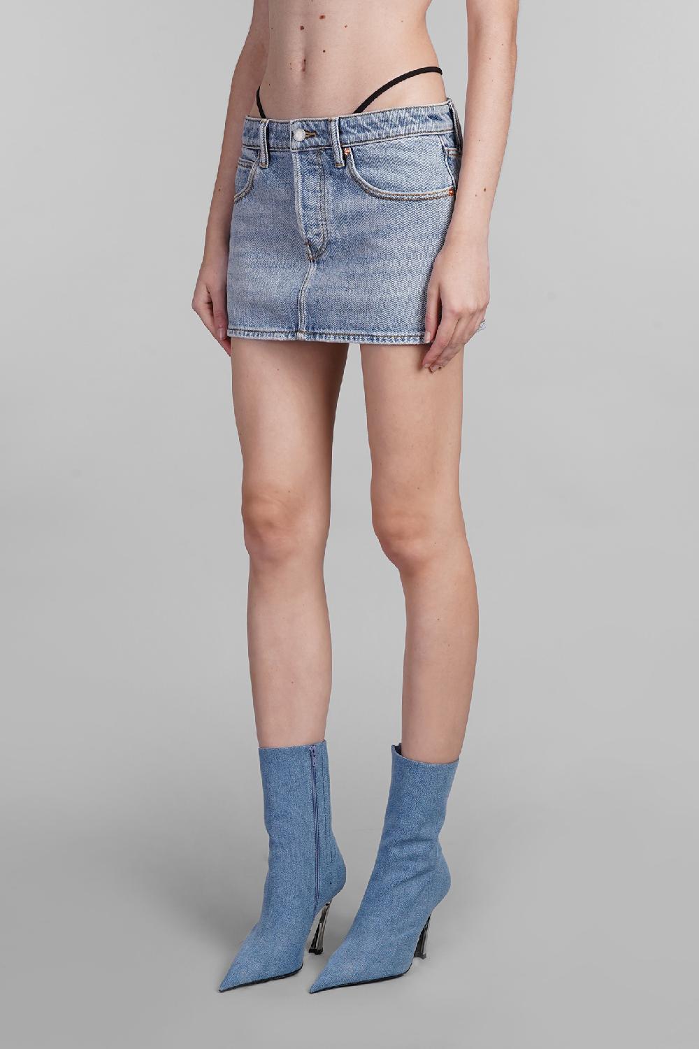 Deliberti Alexander Wang Gonna In Cotone Blu Cod. 401874 - Deliberti The Luxury Shopping