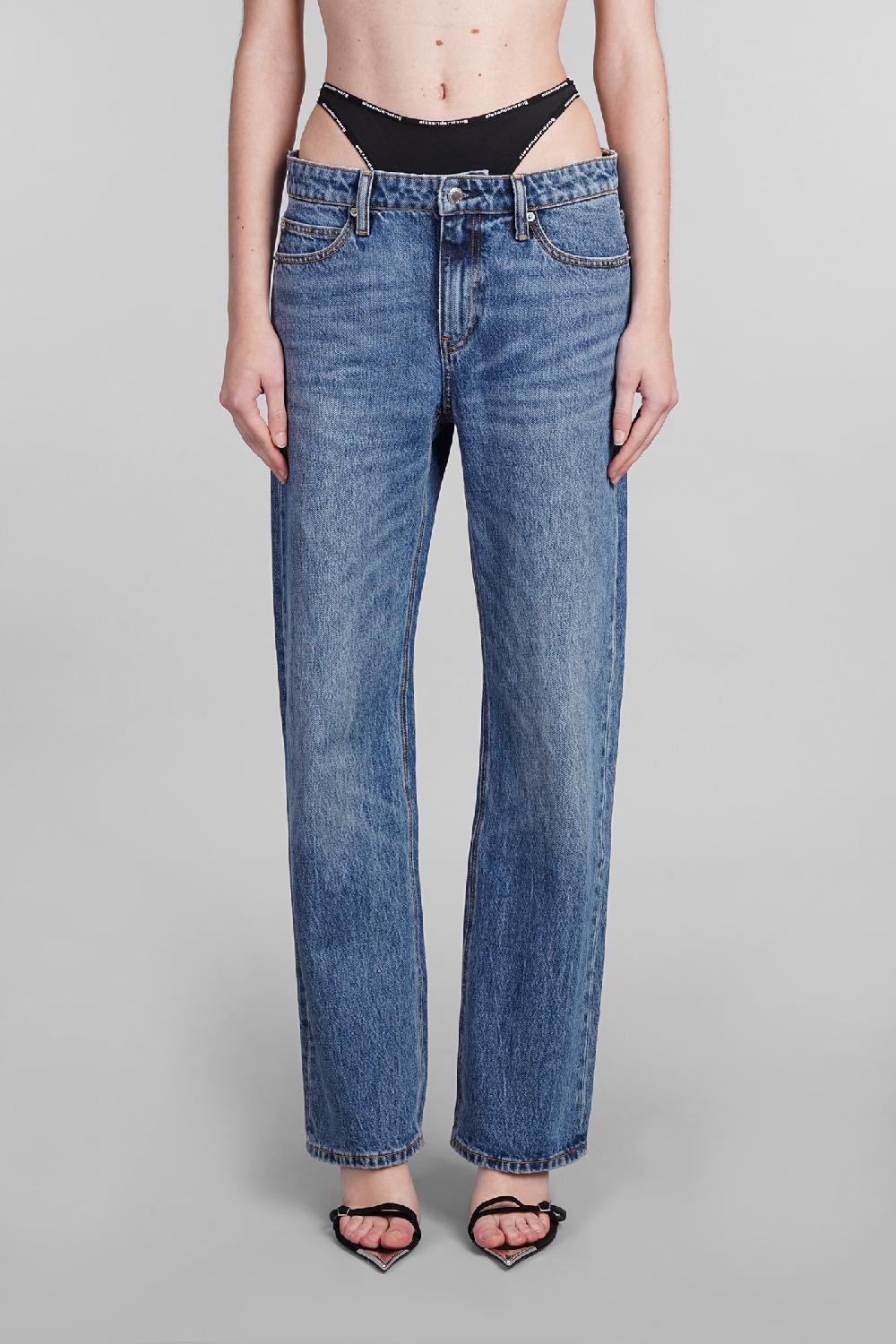 Deliberti Alexander Wang Jeans in cotone blu cod. 401871 - Deliberti The Luxury Shopping
