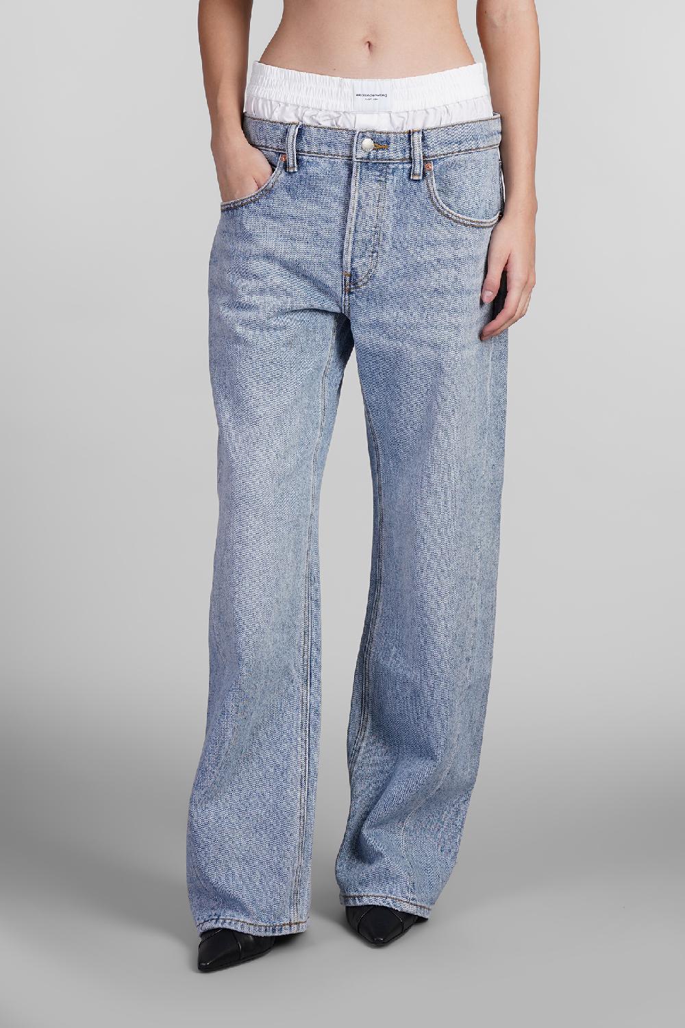 Deliberti Alexander Wang Jeans in cotone blu cod. 401872 - Deliberti The Luxury Shopping