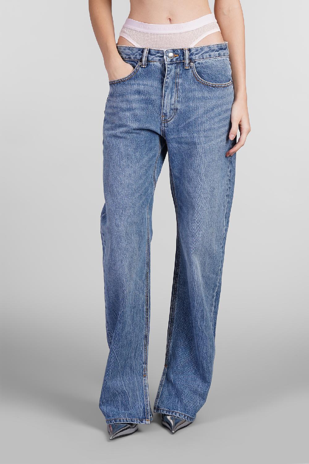 Deliberti Alexander Wang Jeans in cotone blu cod. 408655 - Deliberti The Luxury Shopping