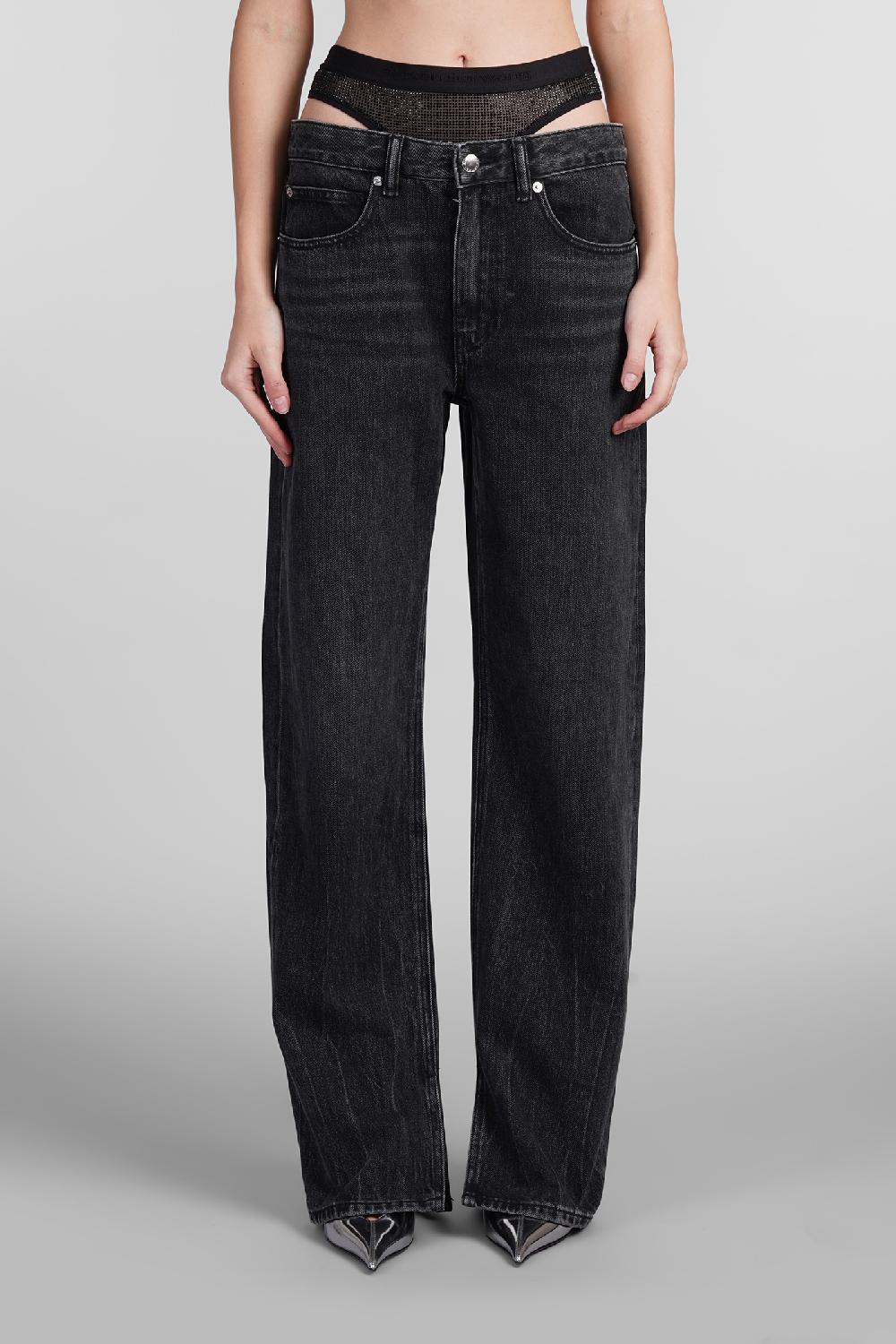 Deliberti Alexander Wang Jeans in cotone nero cod. 408656 - Deliberti The Luxury Shopping