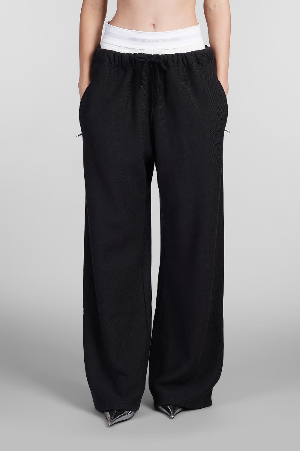 Deliberti Alexander Wang Pantalone in cotone nero cod. 392044 - Deliberti The Luxury Shopping