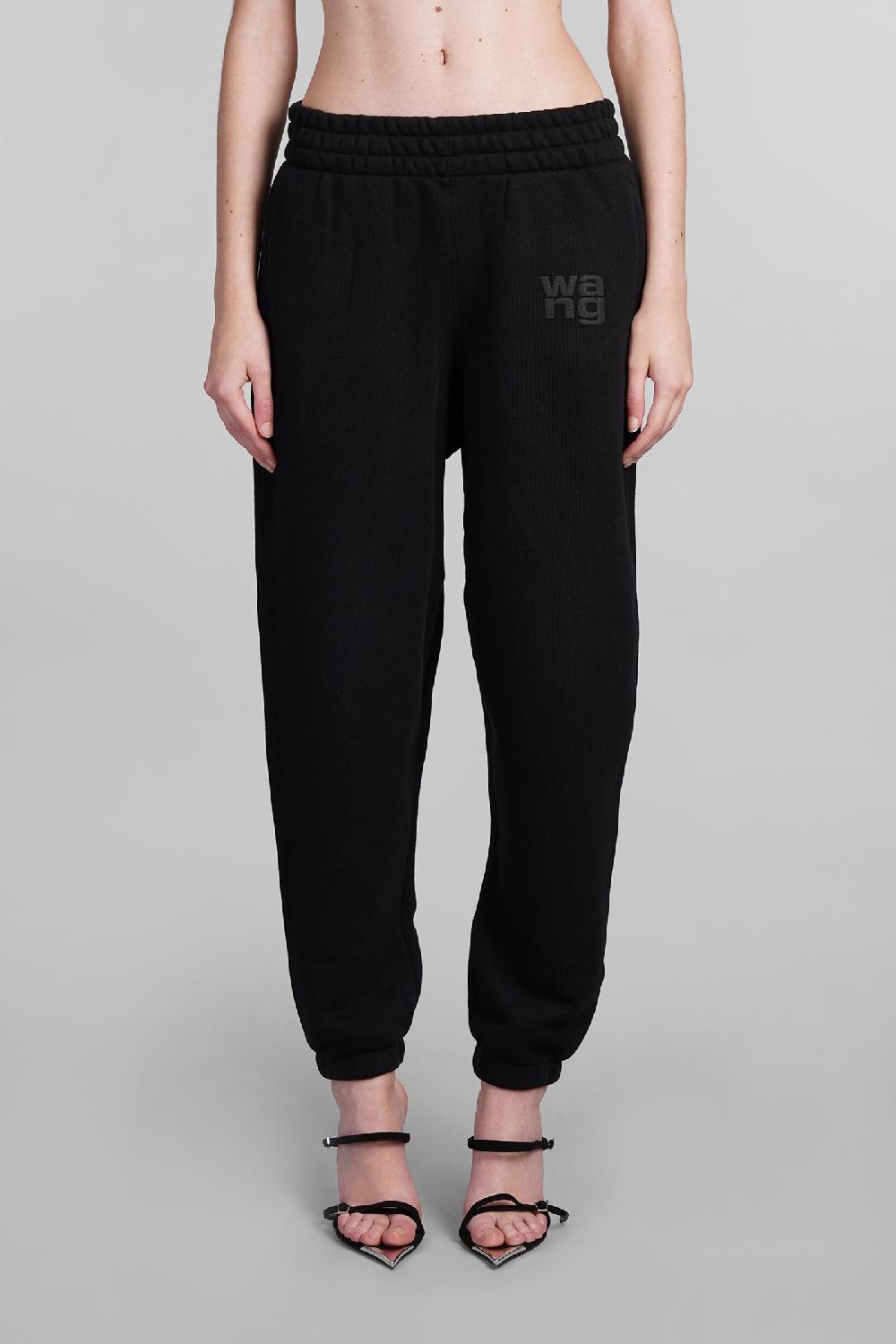 Deliberti Alexander Wang Pantalone in cotone nero cod. 401756 - Deliberti The Luxury Shopping