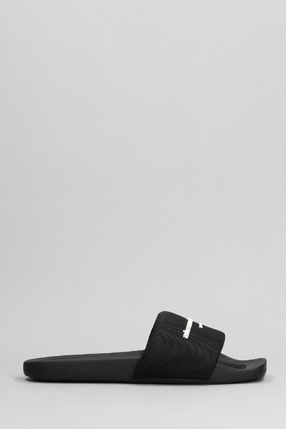 Deliberti Alexander Wang Sandali flats in gomma nera cod. 396441 - Deliberti The Luxury Shopping