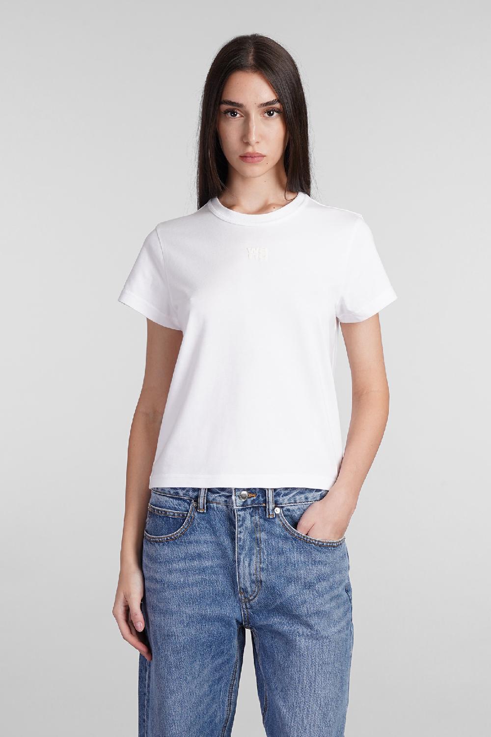 Deliberti Alexander Wang T-shirt in cotone bianco cod. 408605 - Deliberti The Luxury Shopping