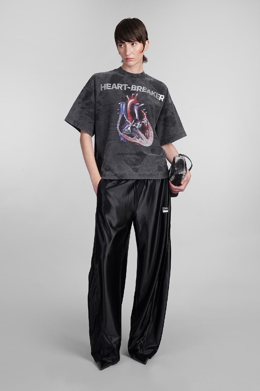 Deliberti Alexander Wang T-shirt In Cotone Grigio Cod. 401750 - Deliberti The Luxury Shopping