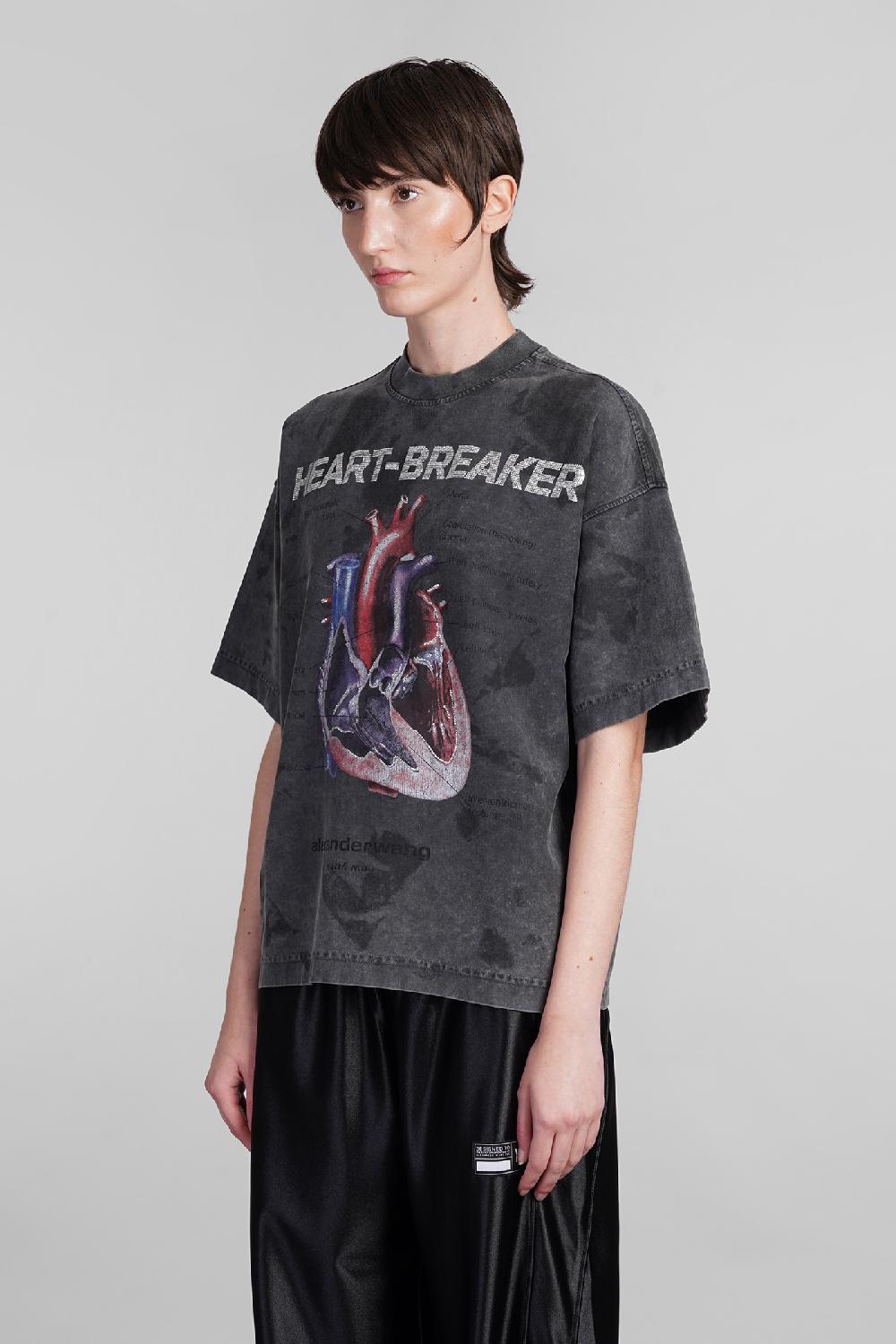 Deliberti Alexander Wang T-shirt In Cotone Grigio Cod. 401750 - Deliberti The Luxury Shopping