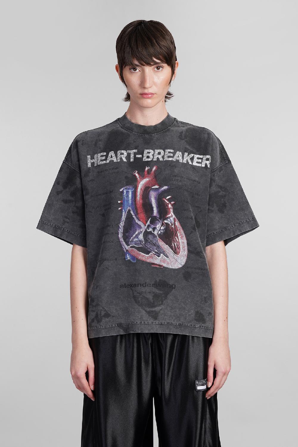 Deliberti Alexander Wang T-shirt in cotone grigio cod. 401750 - Deliberti The Luxury Shopping