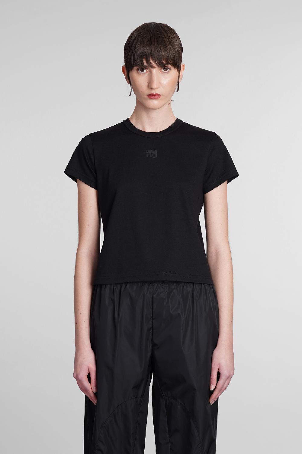 Deliberti Alexander Wang T-shirt in cotone nero cod. 369263 - Deliberti The Luxury Shopping