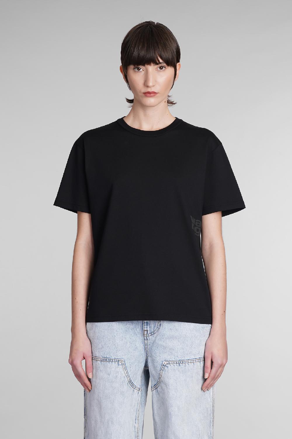 Deliberti Alexander Wang T-shirt in cotone nero cod. 391817 - Deliberti The Luxury Shopping
