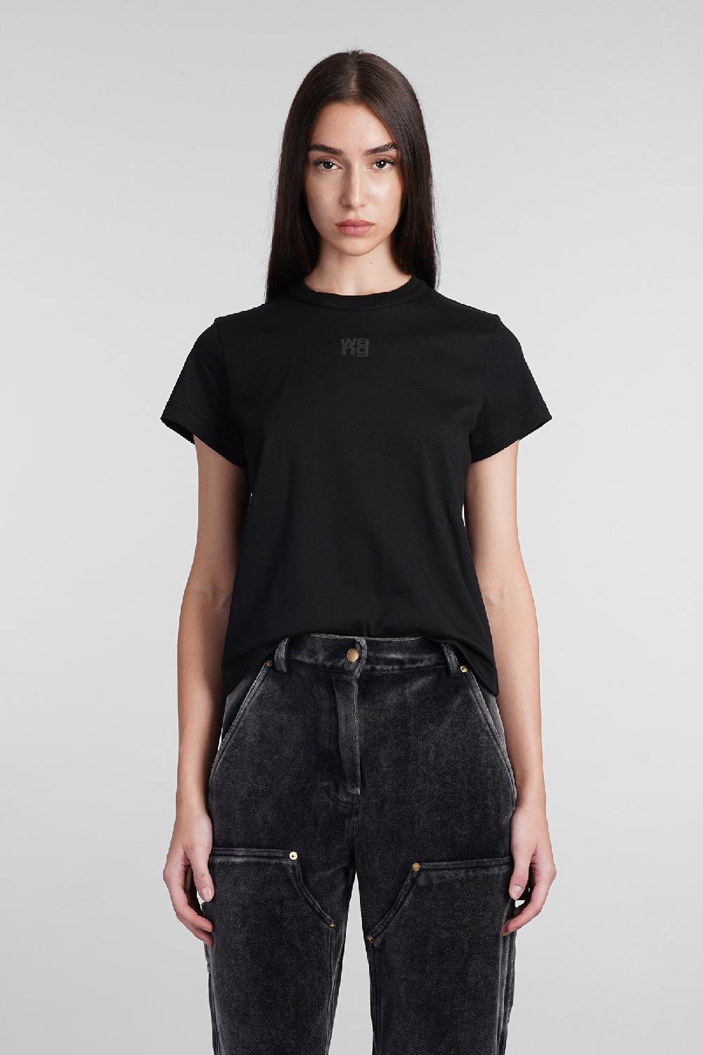 Deliberti Alexander Wang T-shirt in cotone nero cod. 408604 - Deliberti The Luxury Shopping