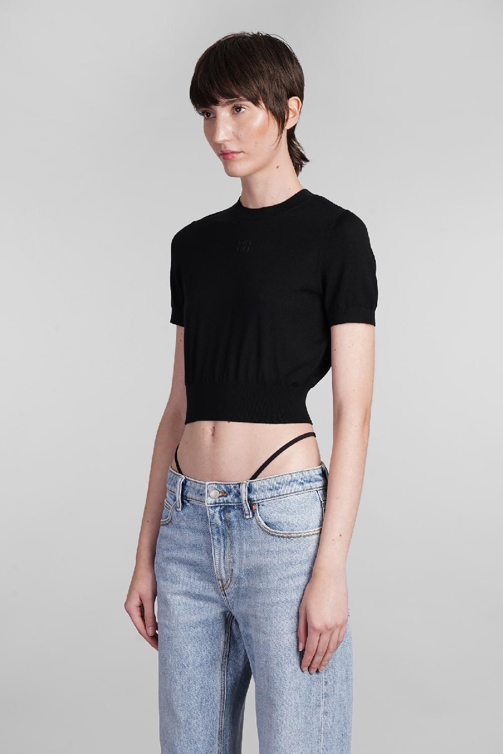 Deliberti Alexander Wang Topwear In Lana Nera Cod. 401758 - Deliberti The Luxury Shopping