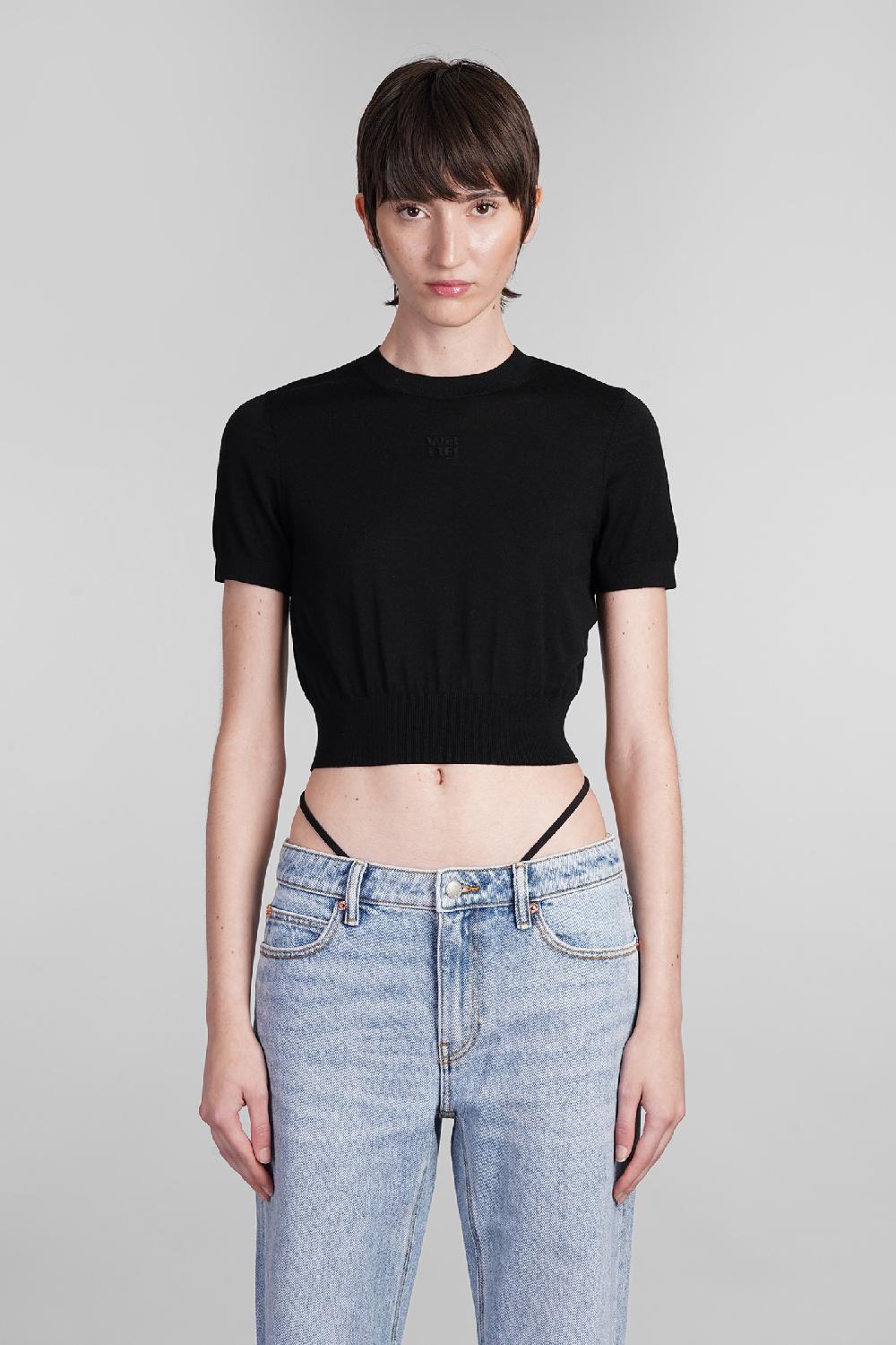 Deliberti Alexander Wang Topwear in lana nera cod. 401758 - Deliberti The Luxury Shopping