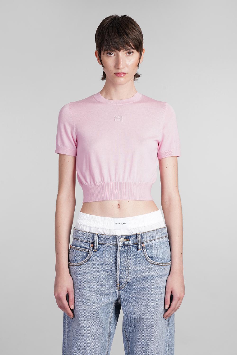 Deliberti Alexander Wang Topwear in lana rosa cod. 401759 - Deliberti The Luxury Shopping
