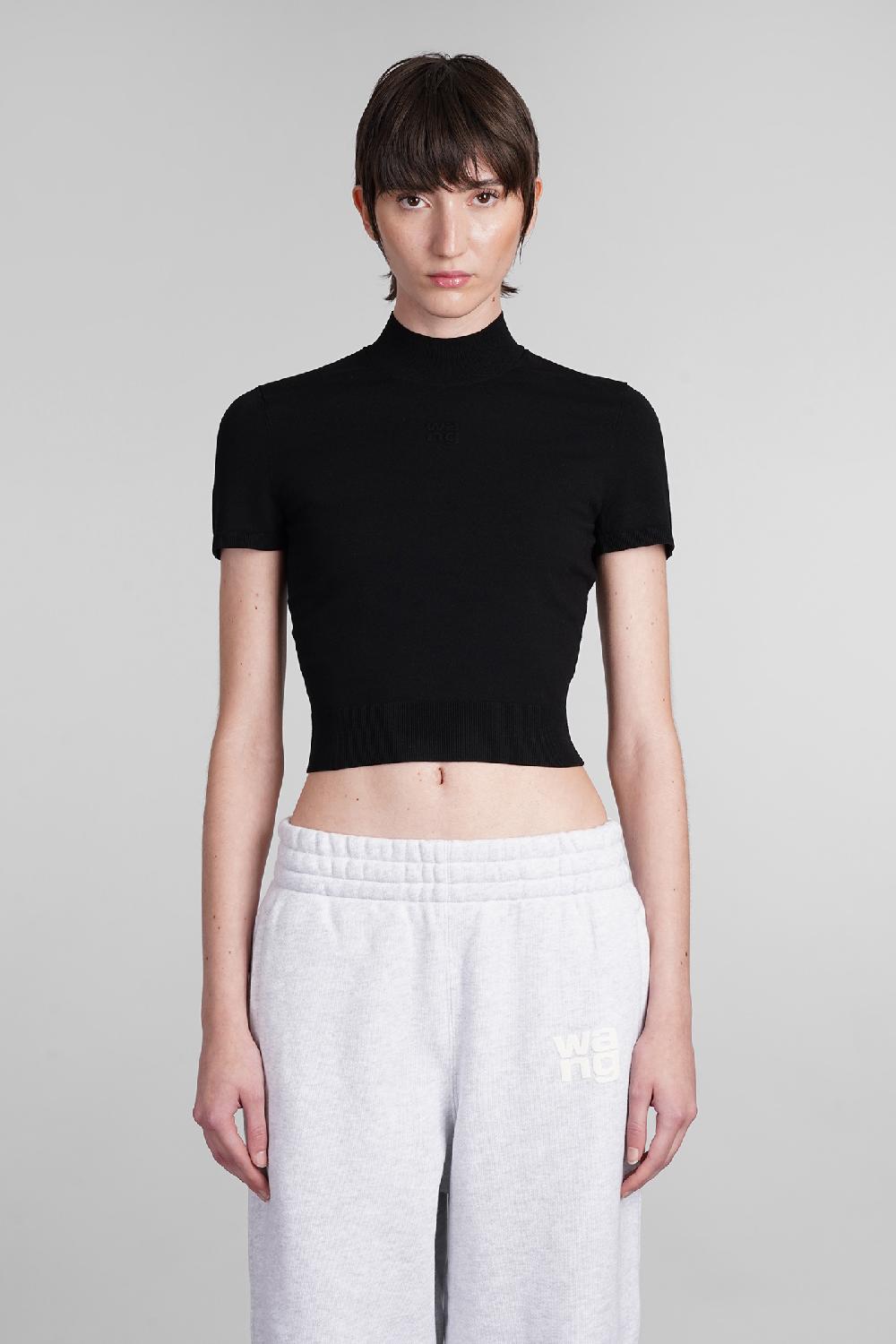 Deliberti Alexander Wang Topwear in viscosa nera cod. 401867 - Deliberti The Luxury Shopping