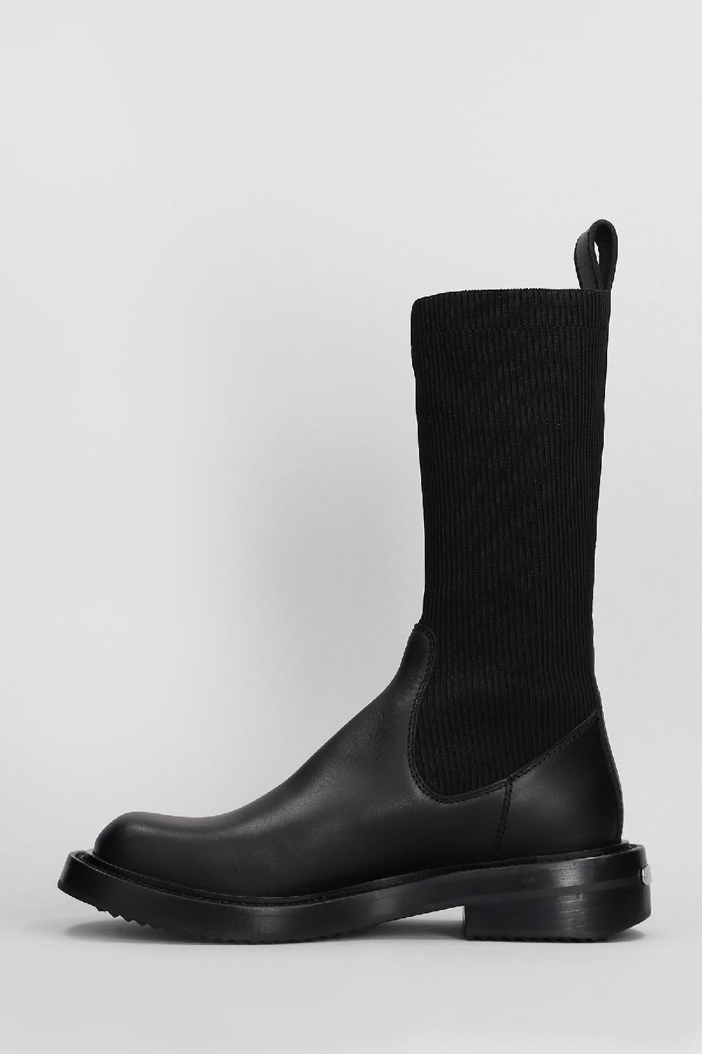 Deliberti Alexander Wang Tronchetti Tacco Alto Detroit Sock Boot In Pelle Nera Cod. 408596 - Deliberti The Luxury Shopping