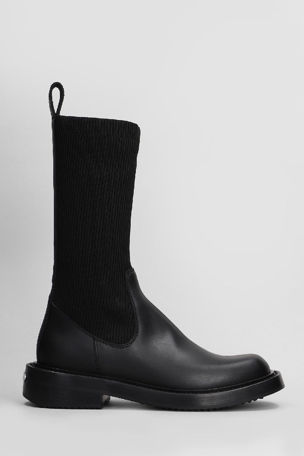 Deliberti Alexander Wang Tronchetti tacco alto detroit sock boot in pelle nera cod. 408596 - Deliberti The Luxury Shopping