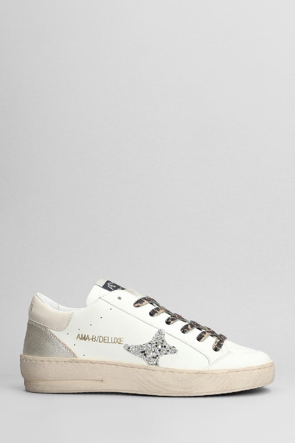 Deliberti Ama Brand Sneakers in pelle bianca cod. 404590 - Deliberti The Luxury Shopping