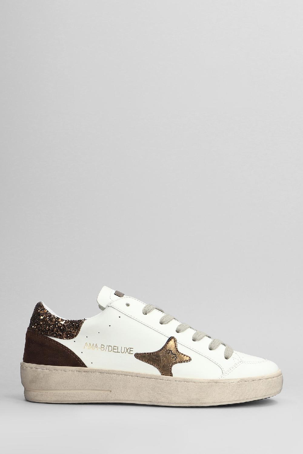 Deliberti Ama Brand Sneakers in pelle bianca cod. 404591 - Deliberti The Luxury Shopping