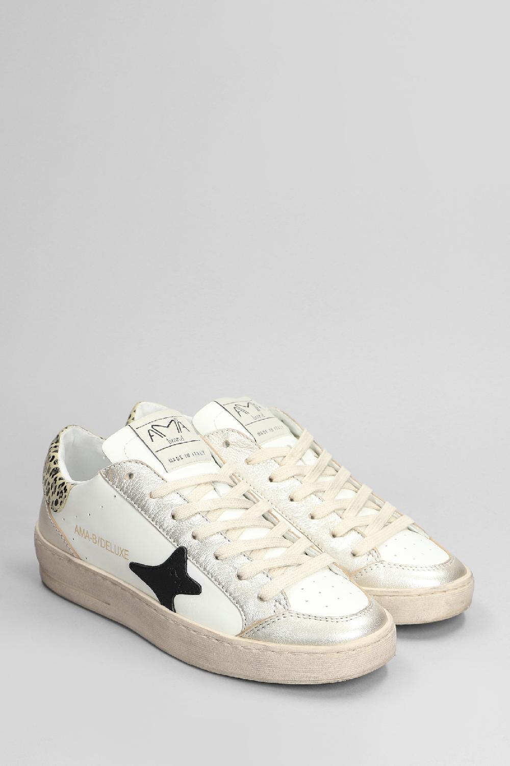 Deliberti Ama Brand Sneakers In Pelle Bianca Cod. 404592 - Deliberti The Luxury Shopping