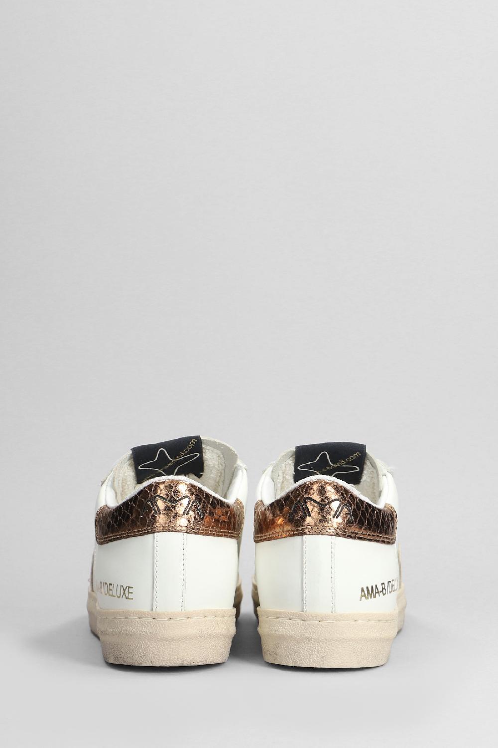 Deliberti Ama Brand Sneakers In Pelle Bianca Cod. 404594 - Deliberti The Luxury Shopping