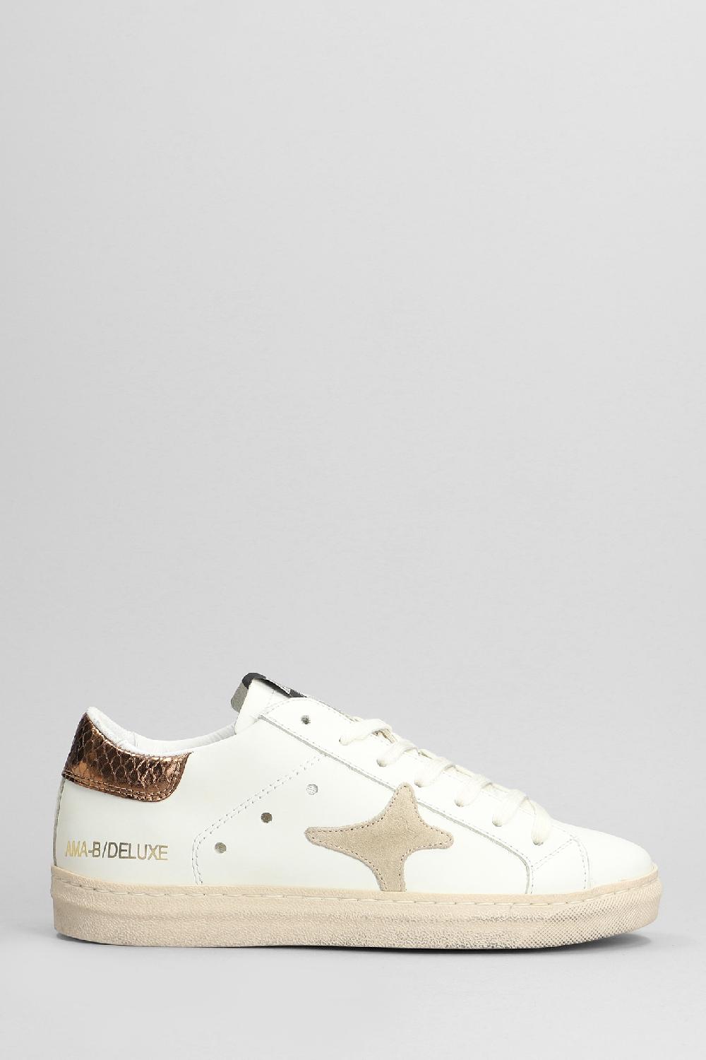 Deliberti Ama Brand Sneakers in pelle bianca cod. 404594 - Deliberti The Luxury Shopping
