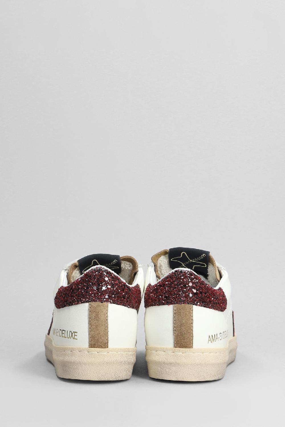 Deliberti Ama Brand Sneakers In Pelle E Camoscio Bianco Cod. 404596 - Deliberti The Luxury Shopping