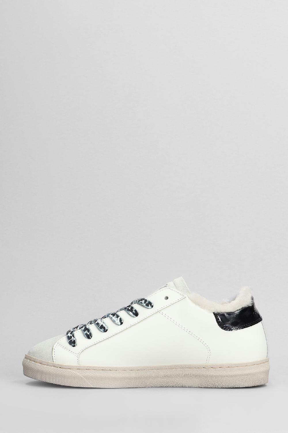 Deliberti Ama Brand Sneakers In Pelle E Camoscio Bianco Cod. 405145 - Deliberti The Luxury Shopping