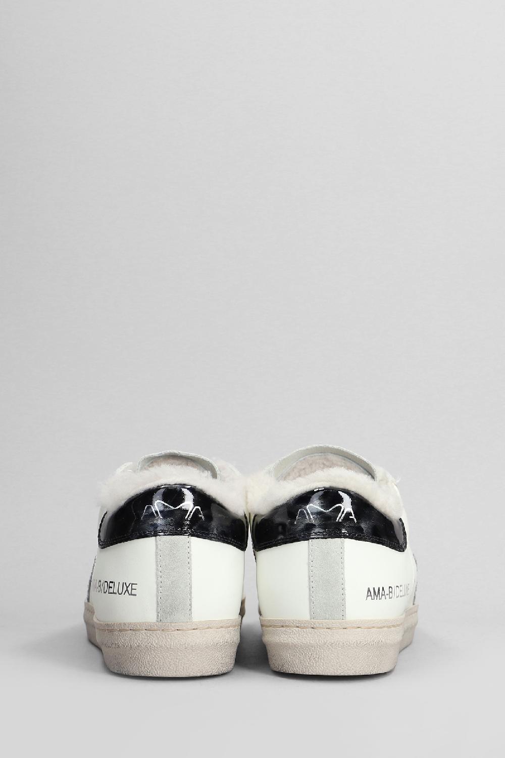 Deliberti Ama Brand Sneakers In Pelle E Camoscio Bianco Cod. 405145 - Deliberti The Luxury Shopping