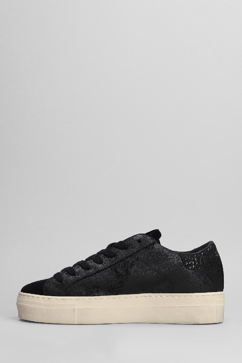 Deliberti Ama Brand Sneakers In Pelle E Camoscio Nero Cod. 404598 - Deliberti The Luxury Shopping