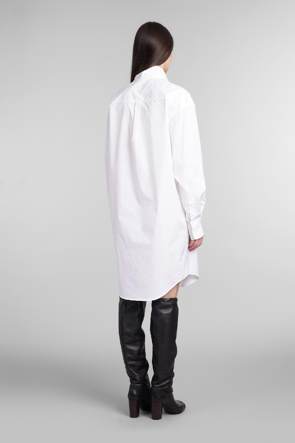 Deliberti Ami Paris Abito In Cotone Bianco Cod. 403272 - Deliberti The Luxury Shopping