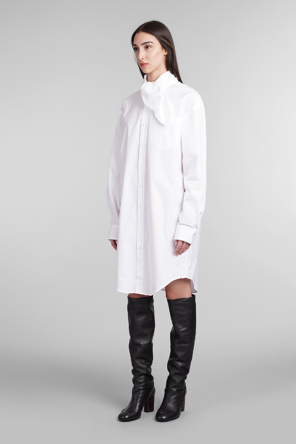 Deliberti Ami Paris Abito In Cotone Bianco Cod. 403272 - Deliberti The Luxury Shopping