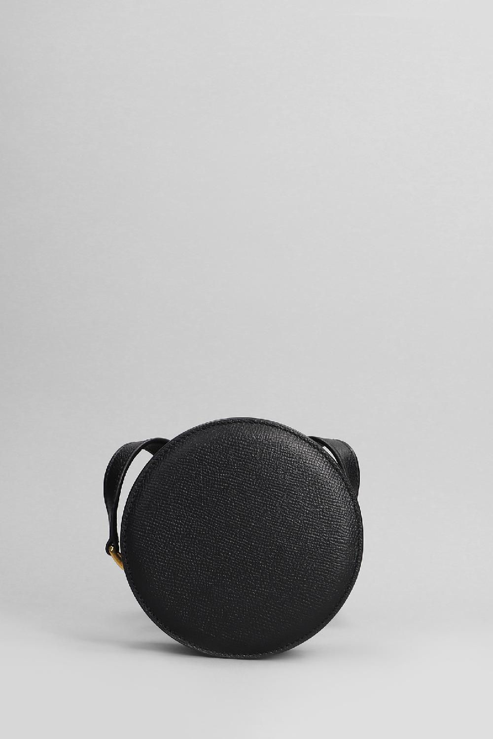 Deliberti Ami Paris Borsa A Spalla In Pelle Nera Cod. 399038 - Deliberti The Luxury Shopping