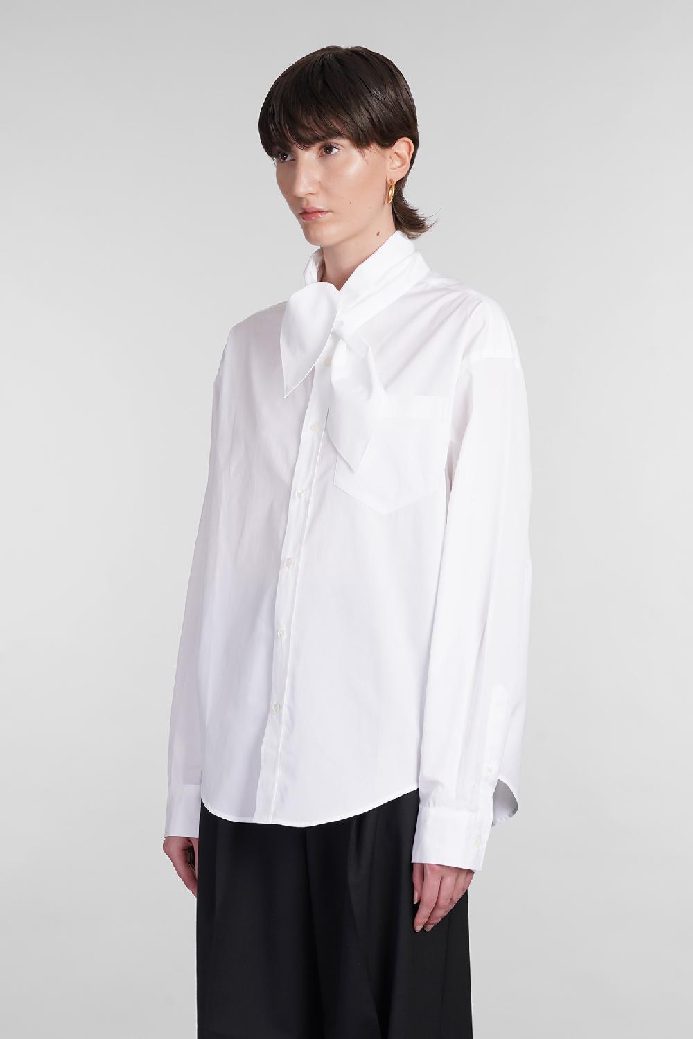 Deliberti Ami Paris Camicia In Cotone Bianco Cod. 402084 - Deliberti The Luxury Shopping