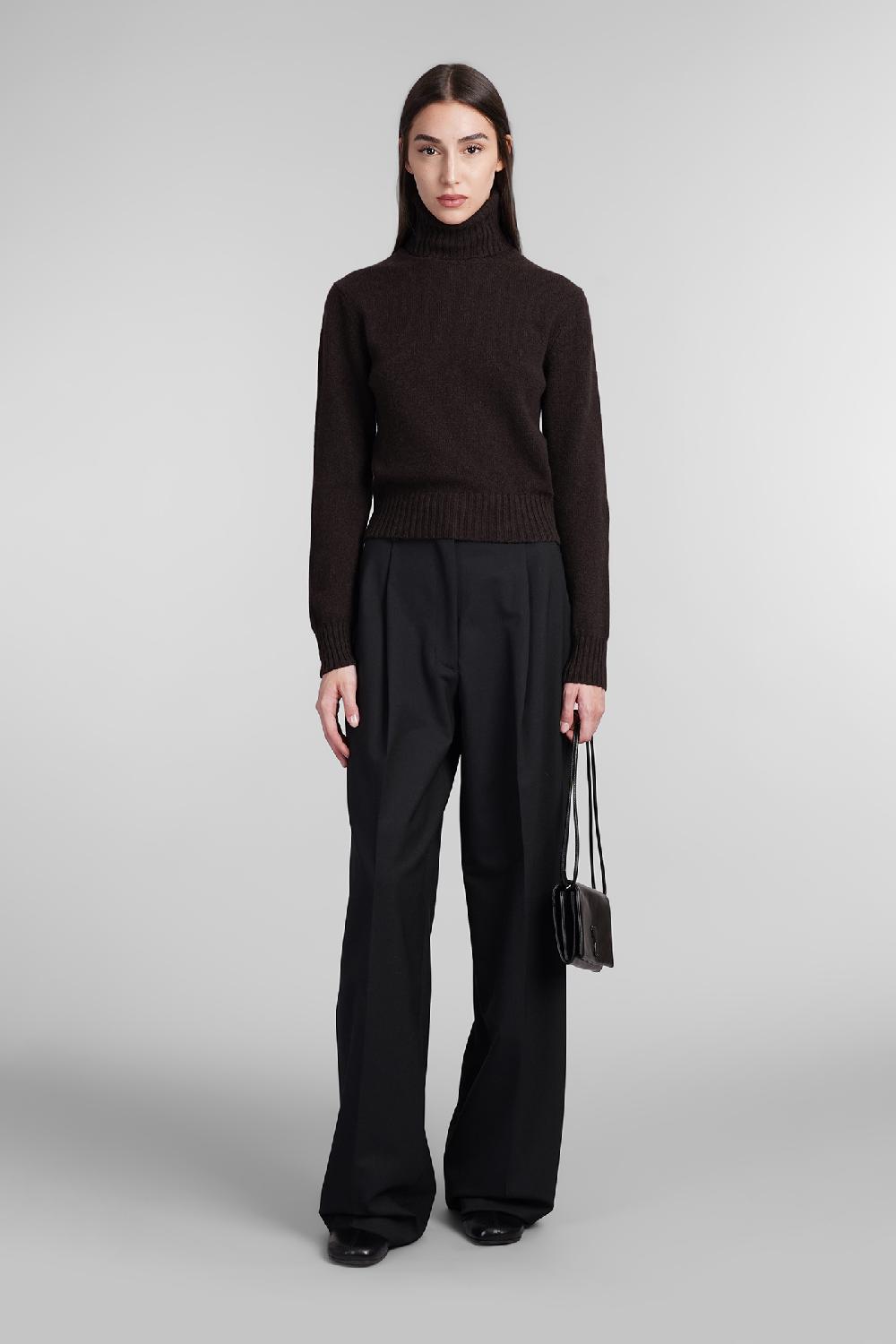 Deliberti Ami Paris Maglia In Cashmere Marrone Cod. 405008 - Deliberti The Luxury Shopping